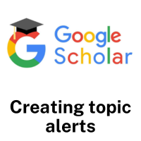 Google Scholar topic alerts