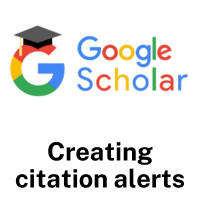 Google Scholar citation alerts
